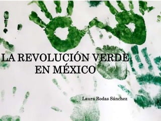 Laura Rodas Sánchez
LA REVOLUCIÓN VERDE
EN MÉXICO
 