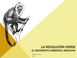 LA REVOLUCIÓN VERDE
EL MOVIMIENTO AMBIENTAL MEXICANO
C A P I T U L O
1 0
 
