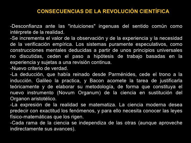 Causas Y Consecuencias De La Revolución Científica
