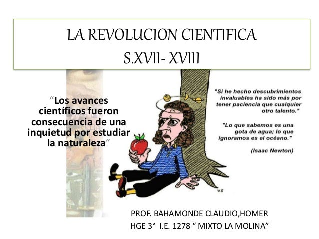 Resultado de imagen de revolucion cientifica siglo 17 y 18