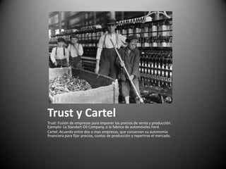 L a despersonalización de las relaciones de trabajo se pasa del taller familiar a la fabrica.