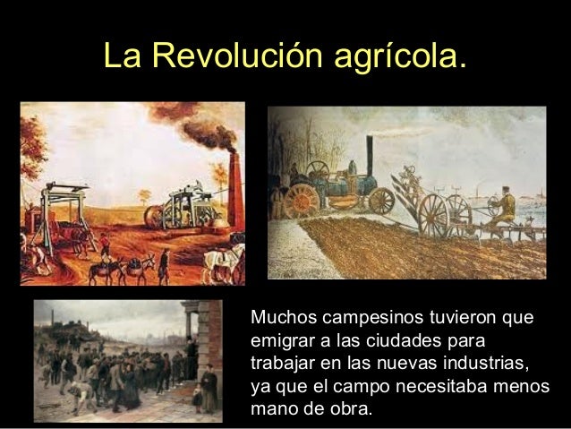 Resultado de imagen para La contribución del campo de la revolucion industrial