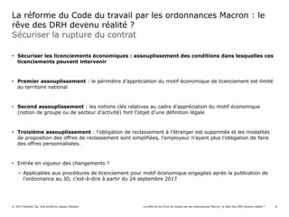 La réforme du code du travail par les ordonnances Macron : le rêve des DRH devenu réalité ?