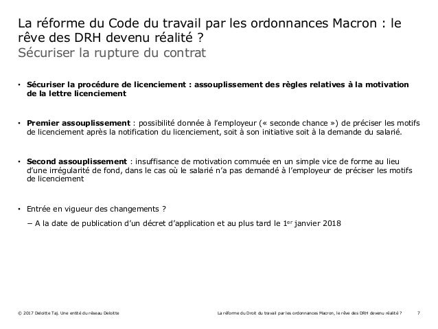 La réforme du code du travail par les ordonnances Macron 