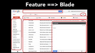 Feature ==> Blade
 