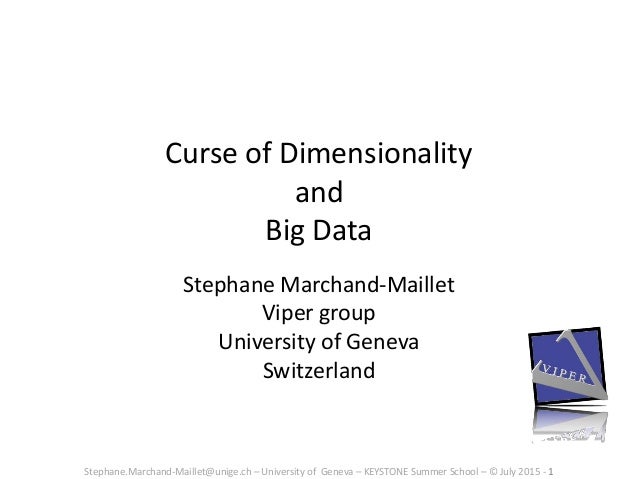 curse of dimensionality