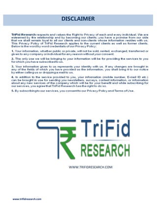 www.trifidresearch.com
WWW.TRIFIDRESEARCH.COM
DISCLAIMER
 