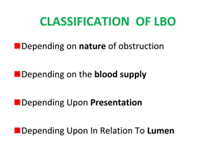 Large bowel obstruction -dr.p.saravanakumar ms pg tanjore medical ...