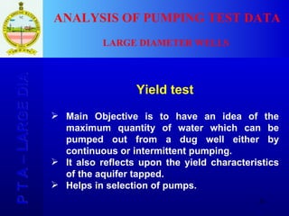 Well Dia Program Large Dia Well Tests | PPT