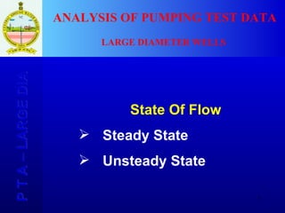 Well Dia Program Large Dia Well Tests | PPT