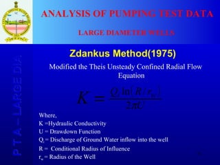 Well Dia Program Large Dia Well Tests | PPT