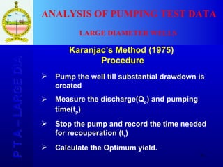 Well Dia Program Large Dia Well Tests | PPT