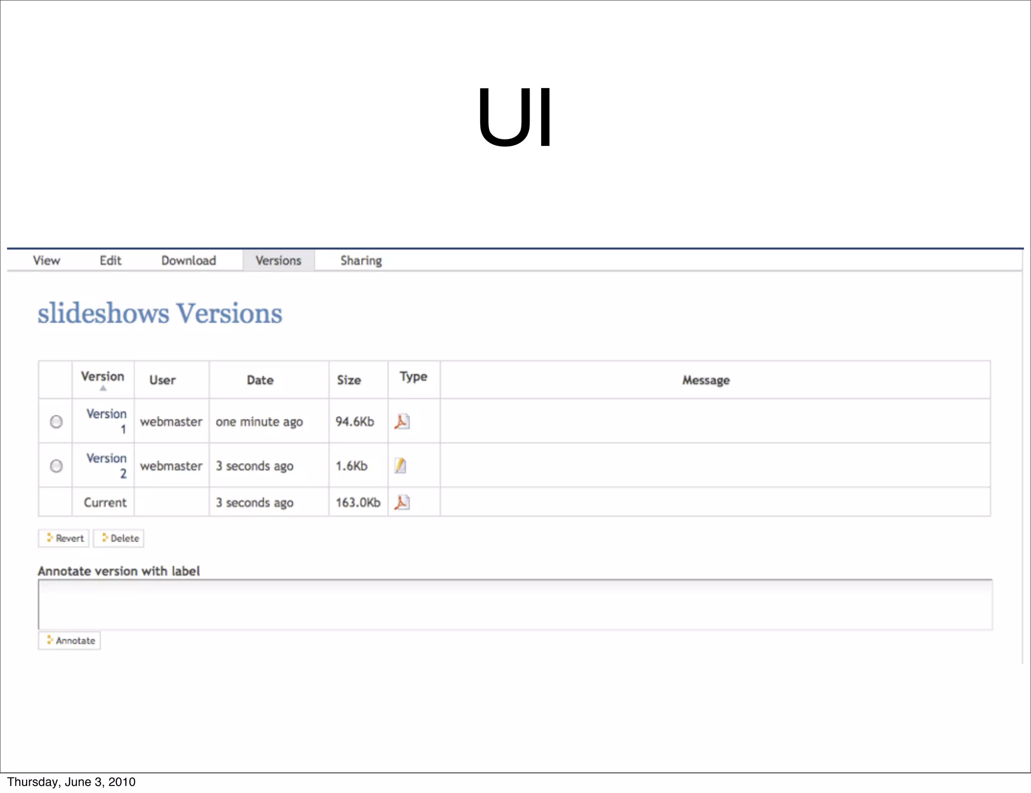 UI




Thursday, June 3, 2010
 