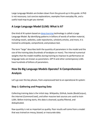 Large Language Models Explained: Everything You Need to Know in 2026 | PDF