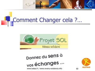 Comment Changer cela ?… www.katao.fr / www.revenu-existence.info 