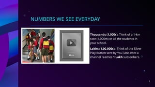 Numbers In Daily Life Understanding Large Numbers in Everyday Life and Nature | PPTX