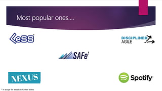 Most popular ones….
*
*
*
* In scope for details in further slides.
 