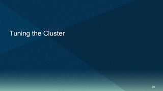28
Tuning the Cluster
 