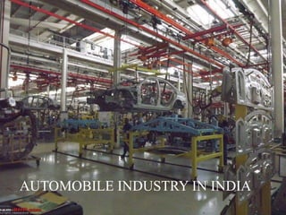 AUTOMOBILE INDUSTRY IN INDIA
 
