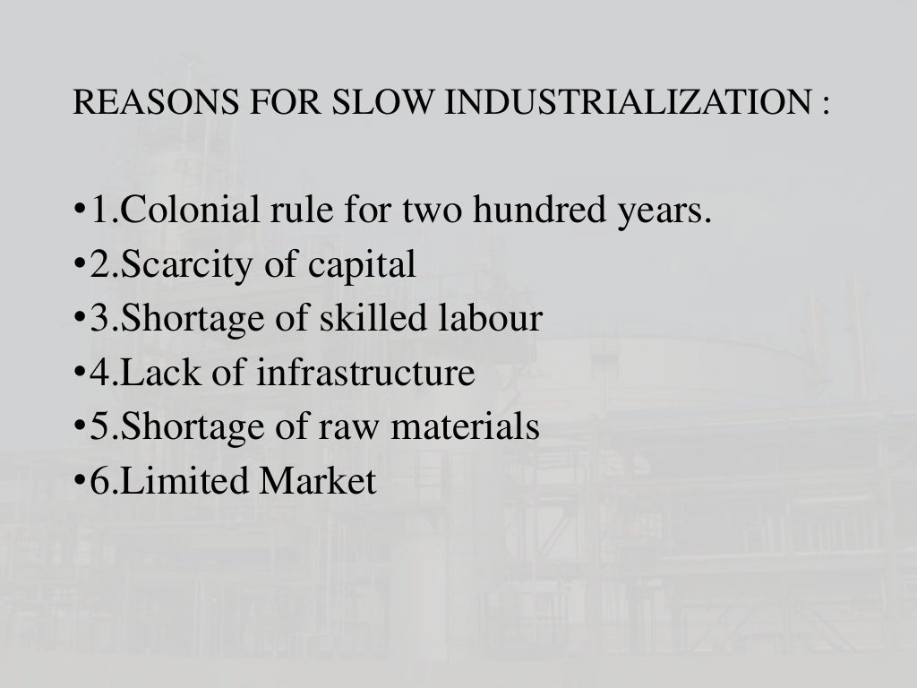 Large scale industry