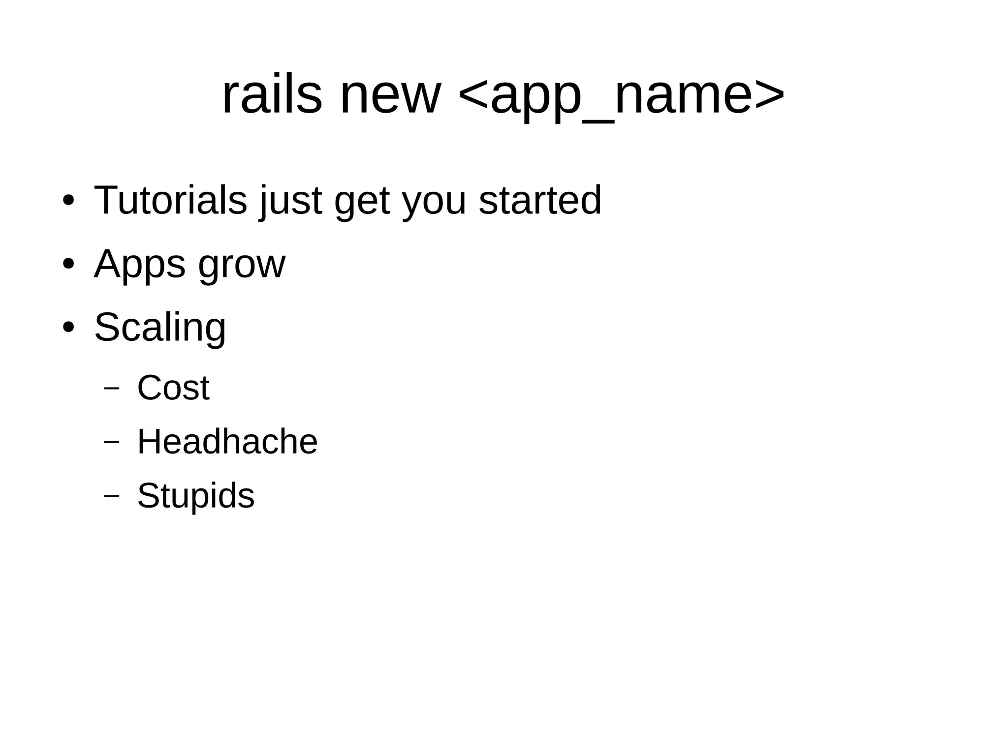 Large scale web apps | ODP