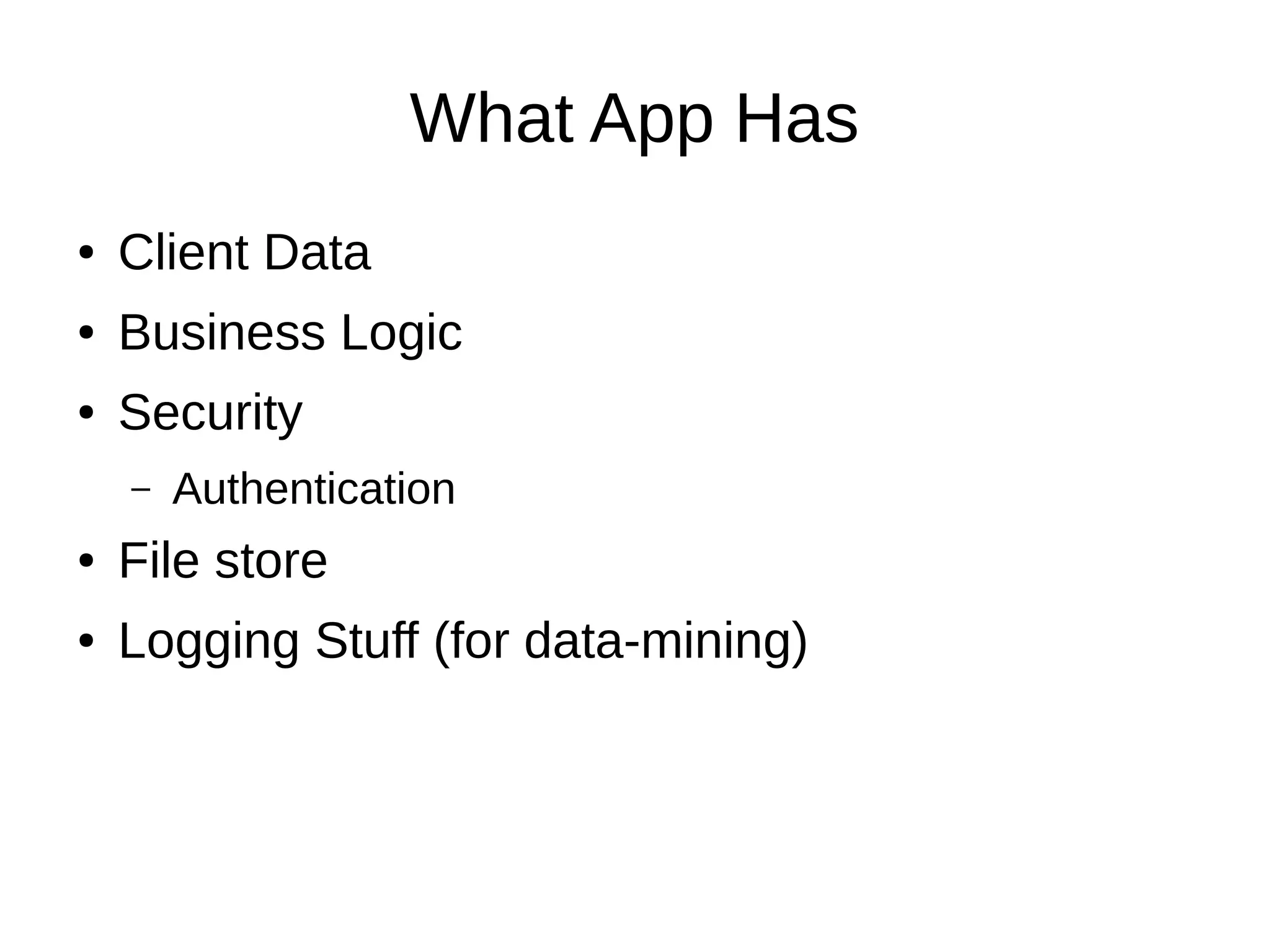 Large scale web apps | ODP