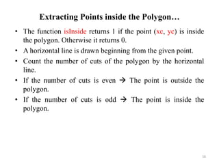 An Algorithm to Find the Largest Circle inside a Polygon | PPTX