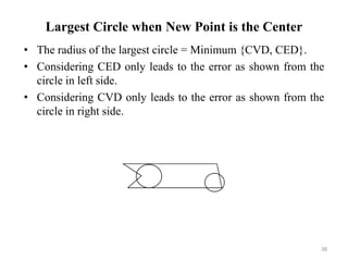 An Algorithm to Find the Largest Circle inside a Polygon | PPTX