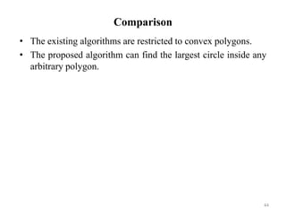 An Algorithm to Find the Largest Circle inside a Polygon | PPTX