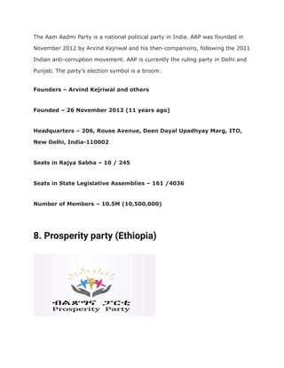 Largest political party in the world.pdf