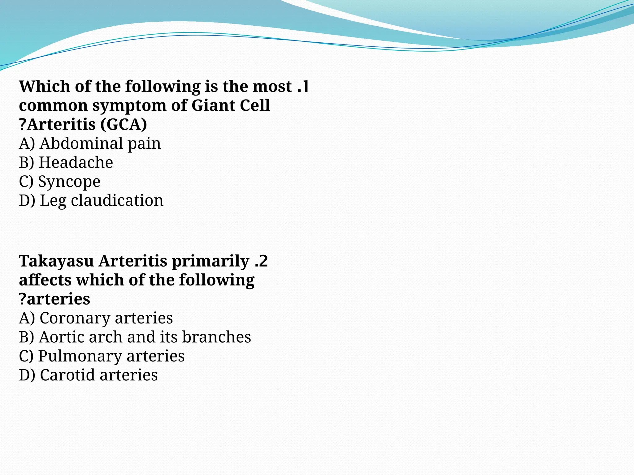 Vas Rheumatology large vessel vasculitis.rheumatology ppt | PPTX