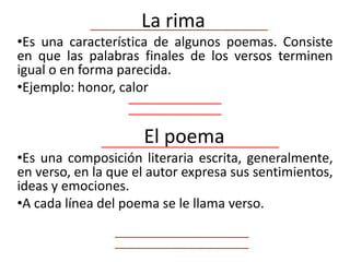 La rima ,[object Object]