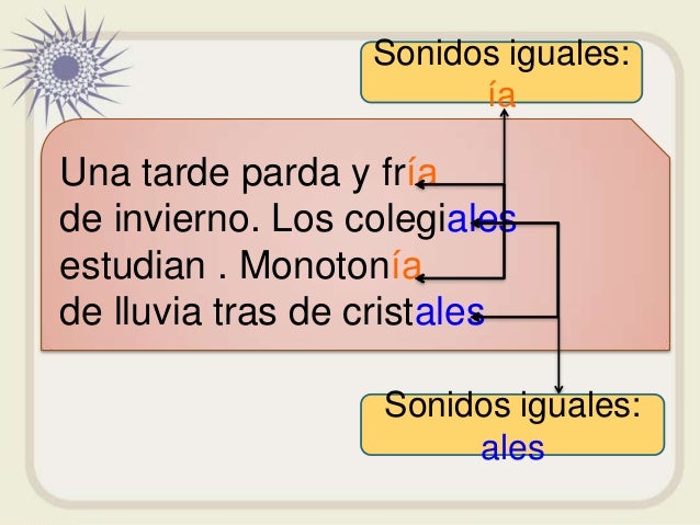 La rima y el esquema métrico