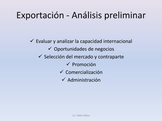 Dificultad de venta en el mercado interno