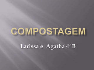Larissa e Agatha 4ºB
 