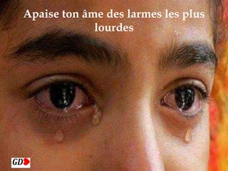 
Apaise ton âme des larmes les plus
lourdes
 