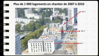 Ilot 1
Ilot 2
Ilot 3
Plus de 1 000 logements en chantier de 2007 à 2010
 