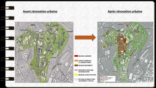 Avant rénovation urbaine Après rénovation urbaine
 