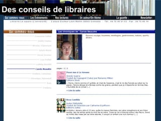Des conseils de libraires
 