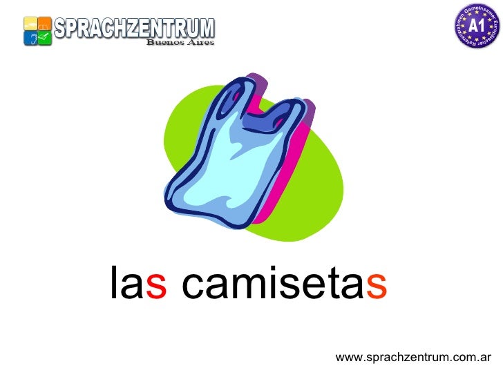 La ropa - name of clothes in Spanish