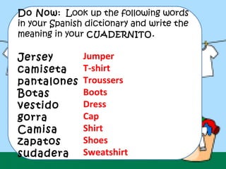 La ropa | PPT