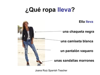 SPANISH VOCABULARY (A1): La ropa | PPT
