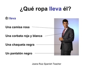 SPANISH VOCABULARY (A1): La ropa | PPT