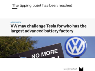 www.15marches.fr
The tipping point has been reached
 