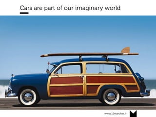 www.15marches.fr
@15marches
#LDTRA
stephane@15marches.fr
Cars are part of our imaginary world
 