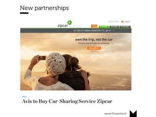 www.15marches.fr
New partnerships
 