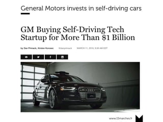 www.15marches.fr
General Motors invests in self-driving cars
 