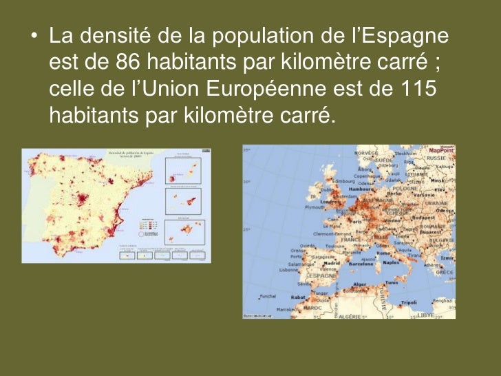 La répartition de la population