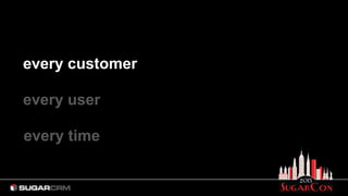 every customer
every user
every time
 