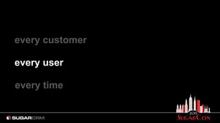 every customer
every user
every time
 
